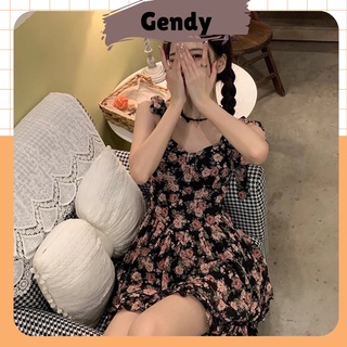 Váy 2 dây hoa nhí có mút ngực