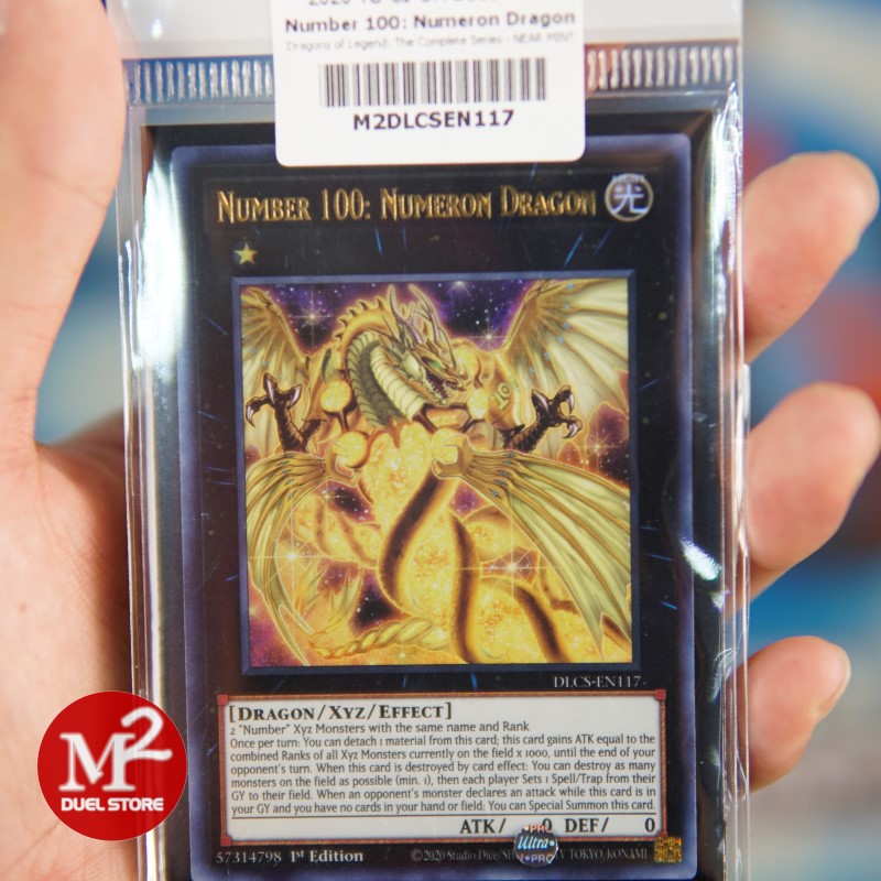 Lá bài Yugioh DLCS-EN117 Number 100: Numeron Dragon - Ultra Rare - Đóng gói theo tiêu chuẩn M2SCCQ-Lite