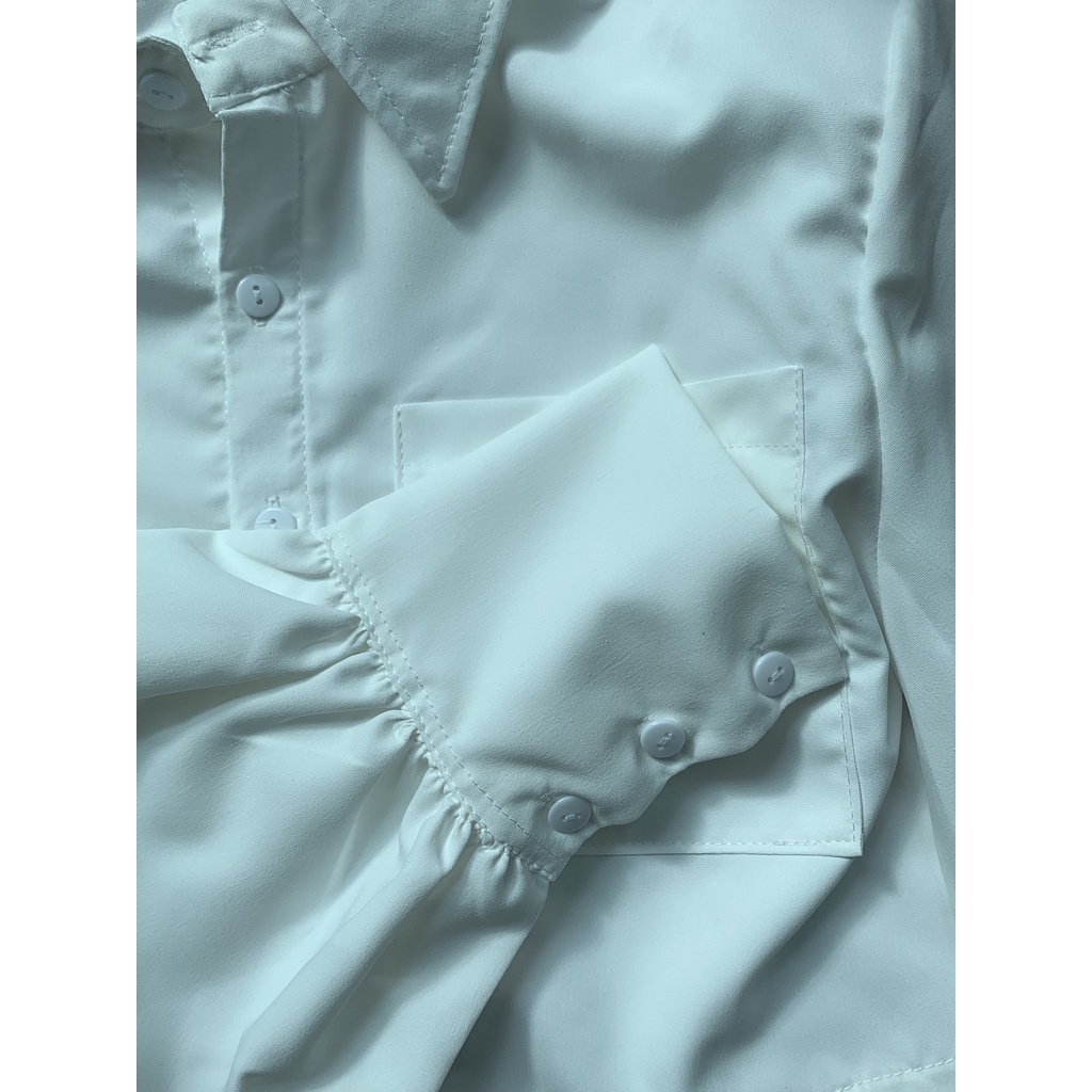 |SẴN| Áo sơ mi croptop (có độn vai) - Ảnh thật | BigBuy360 - bigbuy360.vn