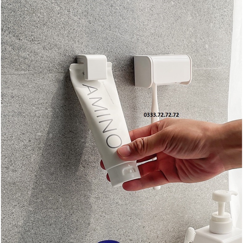 Móc giá treo tuýt mỹ phẩm kem đánh răng không khoan đục phong cách hiện đại sang trọng