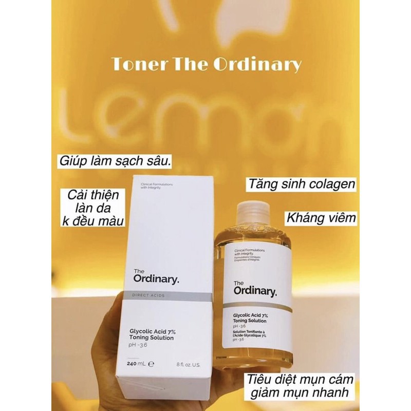 Nước Hoa Hồng The Ordinary Glycolic Acid 7% Toning Solution