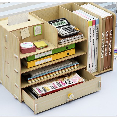 [sẵn] Kệ Giá gỗ để sách tài liệu để bàn mini trong văn phòng nhiều mầu sắc cho bạn lựa chọn Kiểu hình chữ nhật