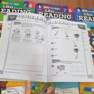 Combo 7q - 180 days of reading (Level K đến 6)