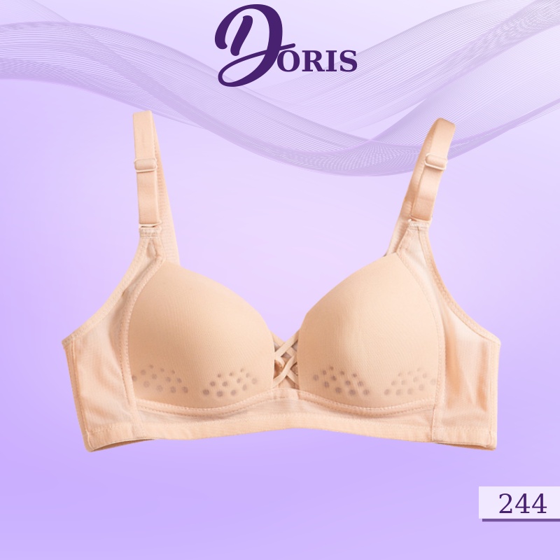 Áo Ngực Không Gọng Nâng Ngực Cài Sau Co Dãn Thoải Mái DORIS - 244