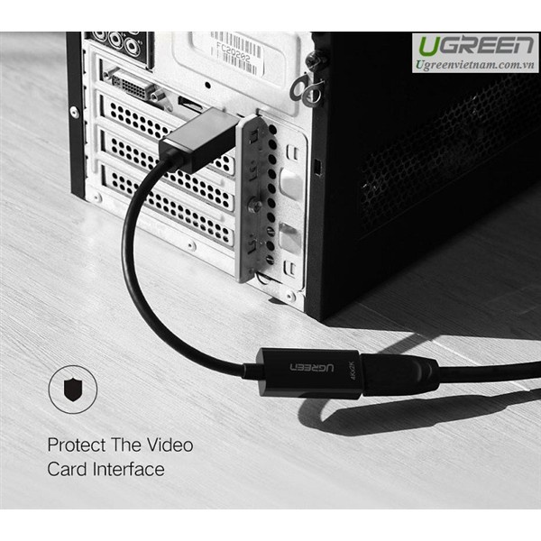 Cáp chuyển đổi Displayport to HDMI hỗ trợ 4Kx2K Ugreen 40363 Chính hãng