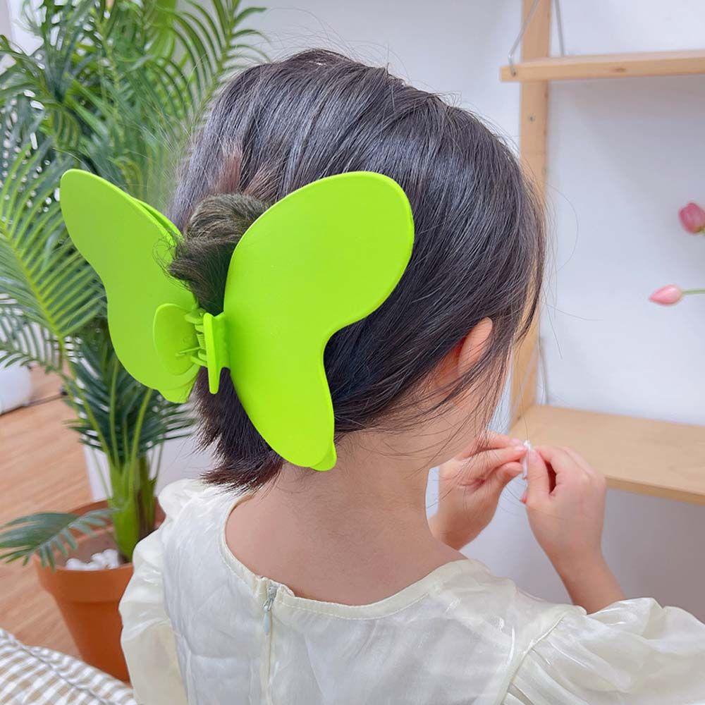 Kẹp Tóc Nữ Màu Trơn Cỡ Lớn Thời Trang Thanh Lịch WMES15H