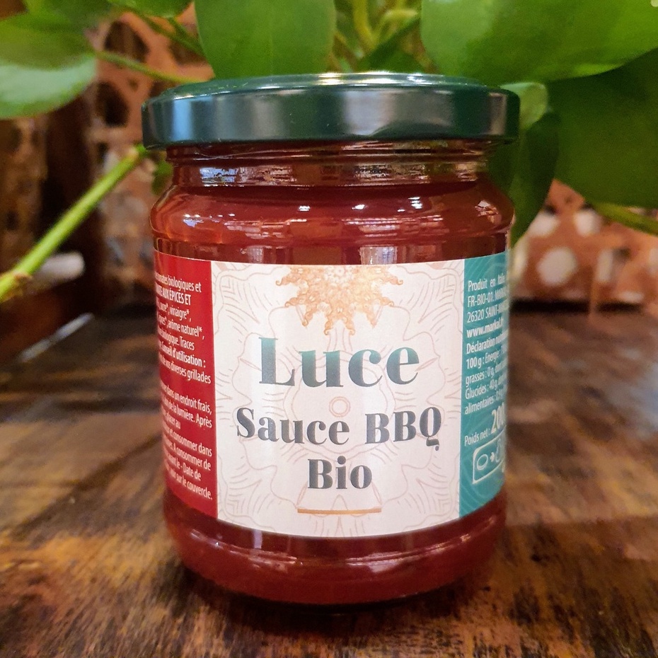 Sốt thịt nướng BBQ hữu cơ Luce 200g - Nhập khẩu Pháp
