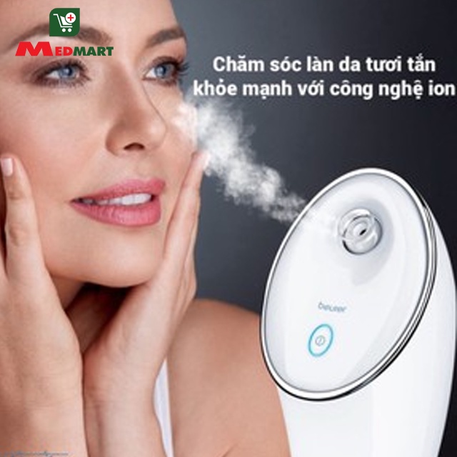 Máy Xông Hơi Mặt Công Nghệ Ion Beurer FC72 Đức Làm Ẩm Da Giảm Lão Hóa Làm Sạch Sâu - MEDMART