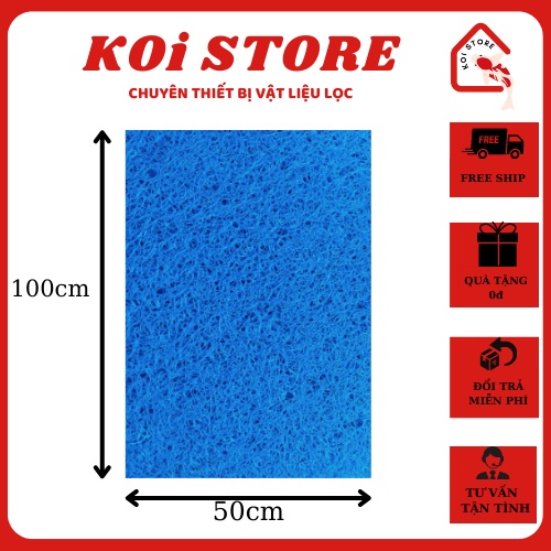 Jmat không keo dạng bùi nhùi  kích thước 25x50cm; 50x50cm; 50x100cm dùng để lọc nước