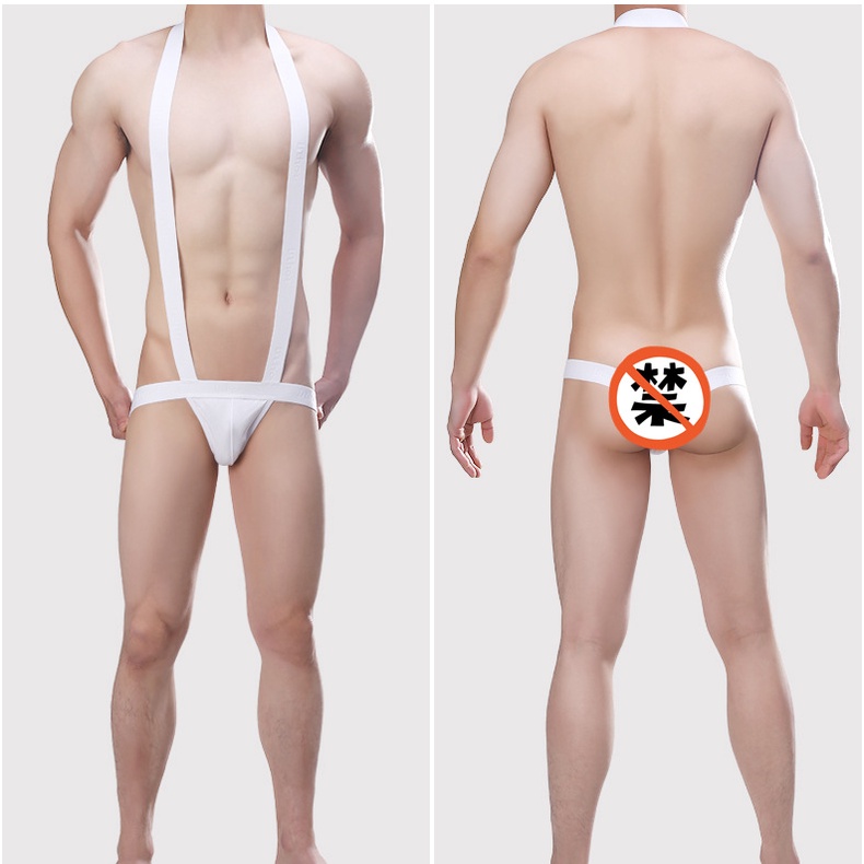[free ship 50k + che tên đơn hàng] quần lót nam, quần lót dây áo liền quần, đai dây hở mông sexy (hình chụp tại shop)