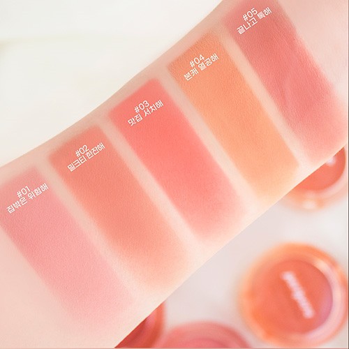 Má hồng Peripera Pure Blushed Sunshine Cheek