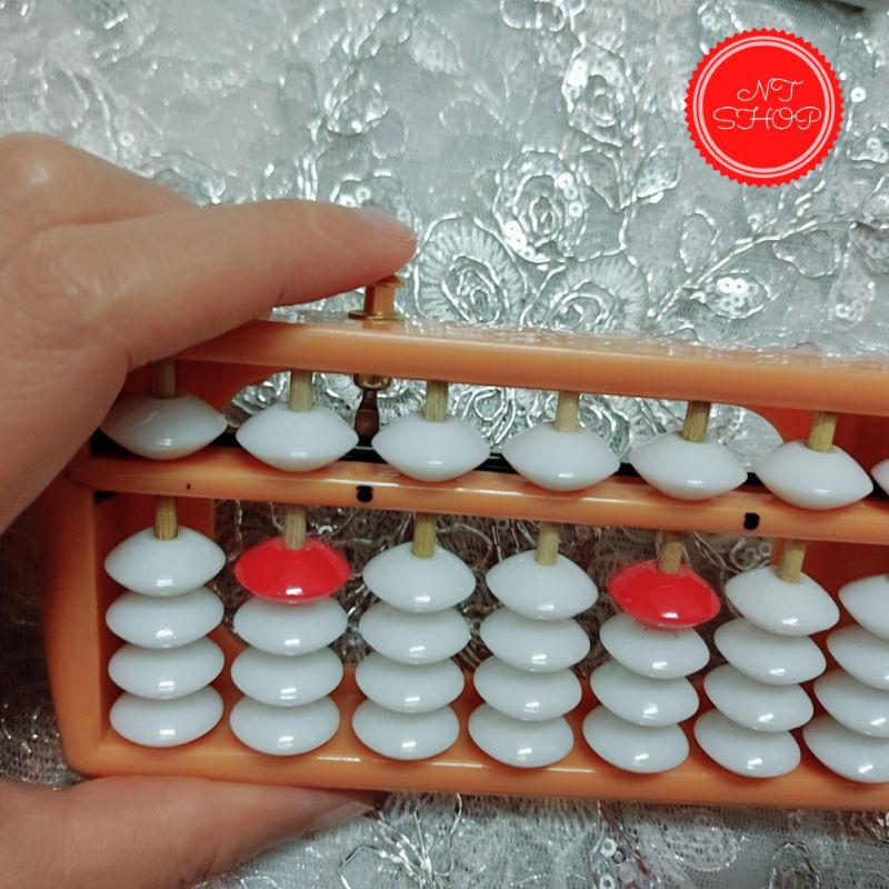 Bàn Tính Gẩy Soroban 13 Cột Cho Bé 4 Đến 6 Tuổi Giúp Cân Bằng 2 Bán Cầu Não,Tính Nhanh