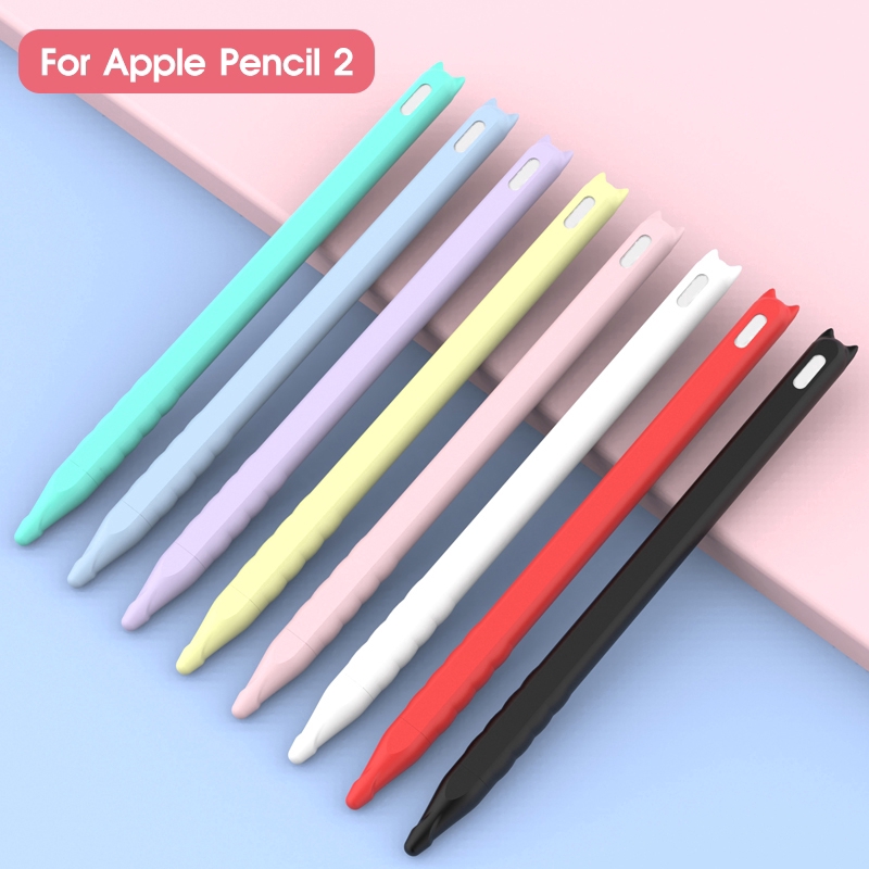 Vỏ silicon hoạt hình bảo vệ bút cảm ứng Apple Pencil 2 Stylus