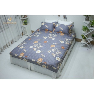 Set ga gối chun chần bông Happiness