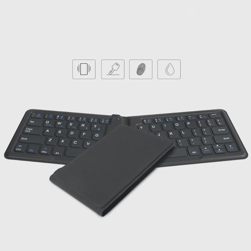 Bàn Phím Bluetooth Không Dây Mini 64 Phím Có Thể Gập Lại Cho Điện Thoại / Máy Tính Bảng Android