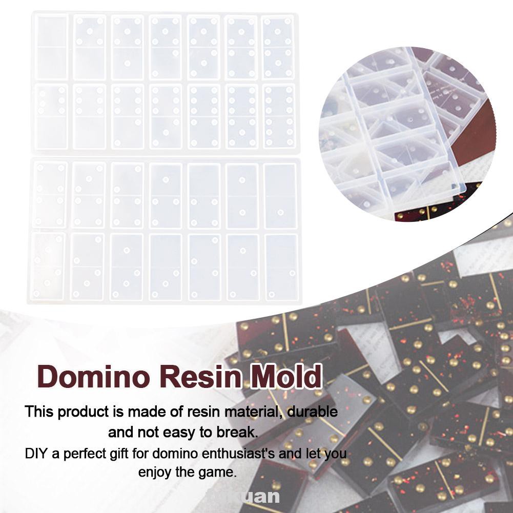 Multifunction Practical Easy Clean Beginners Board Game Quick Demoulding Domino Resin Molds