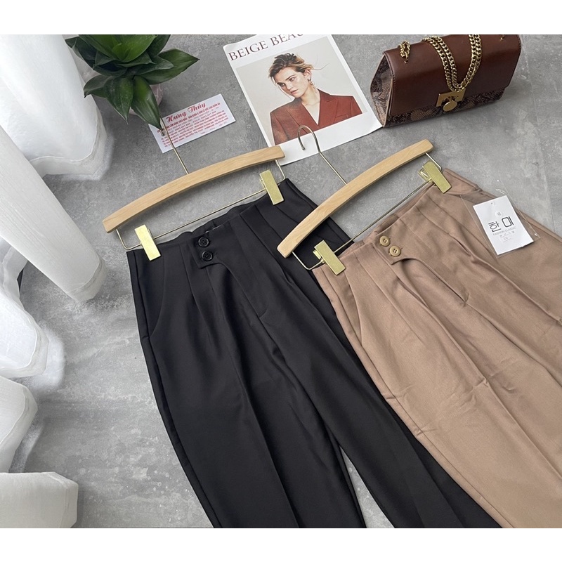 QUẦN BAGGY LỤA 2 CÚC LỆCH MS14900