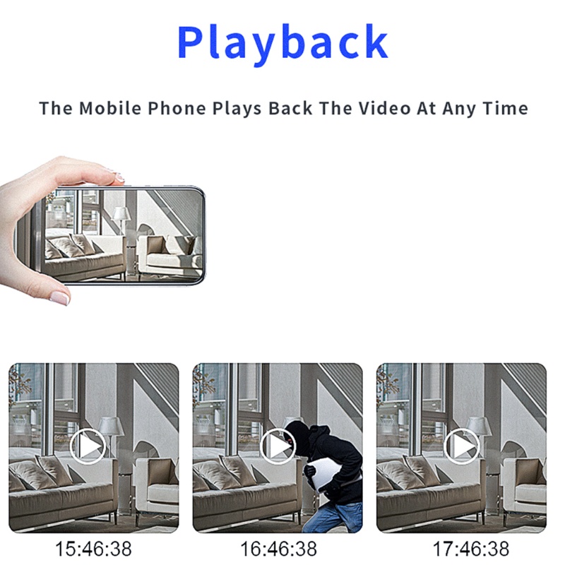 Máy Quay An Ninh zzz 1080P Đa Góc Dễ Điều Chỉnh Dùng Trong Nhà Và Văn Phòng
