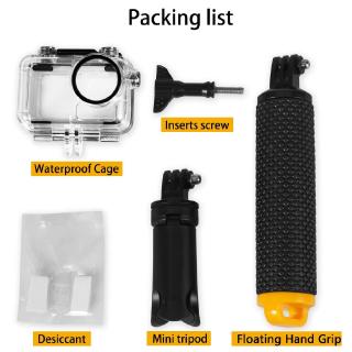 Bộ phụ kiện vỏ chống nước cho DJI Osmo Action + tay cầm + giá 3 chân mini + vòng chống mờ