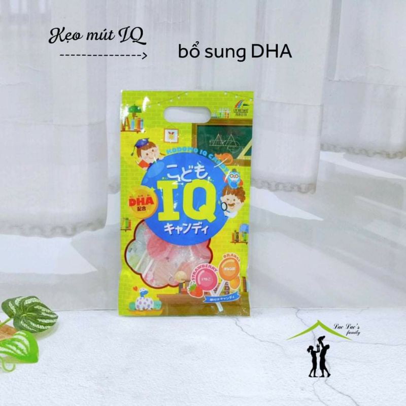 Kẹo mút IQ và kẹo mút Canxi Kodomo cho bé