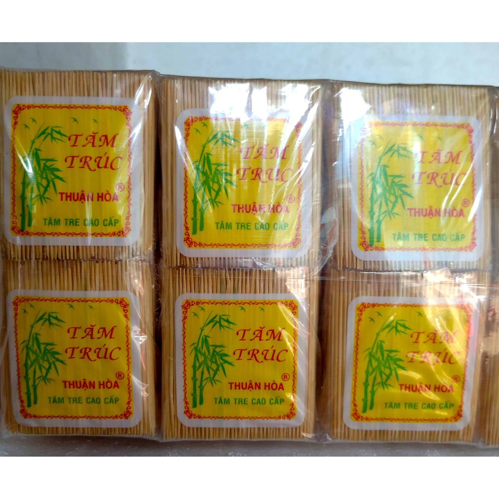Tăm tre cao cấp tăm xỉa răng cao cấp 10 gói 150g