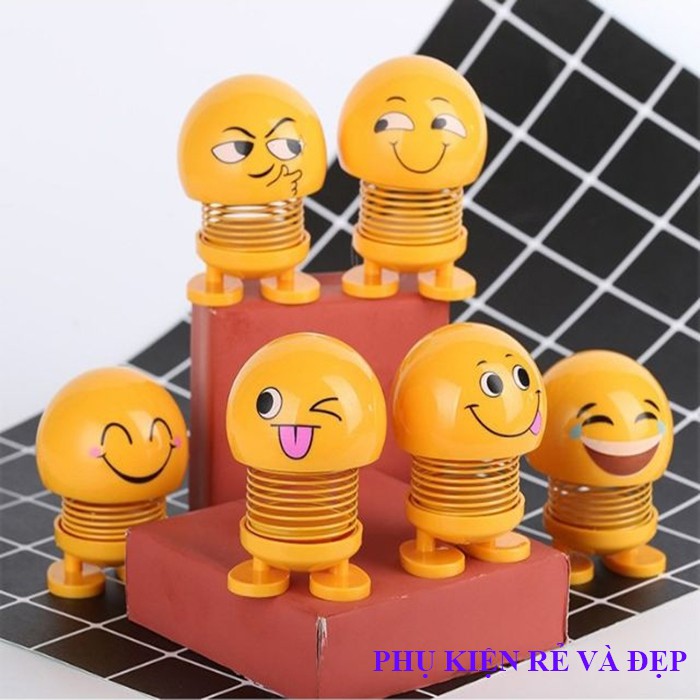 Combo Con Lắc Lò Xo Emoji - Đồ Chơi Siêu Nhân - Con Lắc Lò Xo