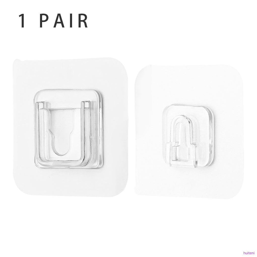 1 Cặp Giá Nhựa Gắn Tường Treo Đồ Tiện Lợi