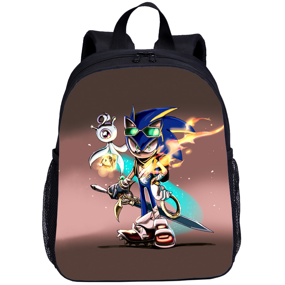 Hoạt Hình Ba Lô Đi Học 13 inch Hình Nhím sonic Dễ Thương Cho Bé Mẫu Giáo