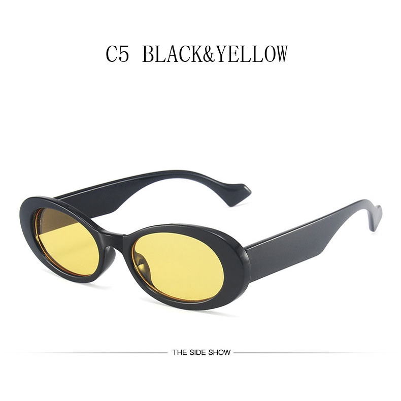 Kính mát Samjune gọng oval phong cách cổ điển thời trang dành cho nữ