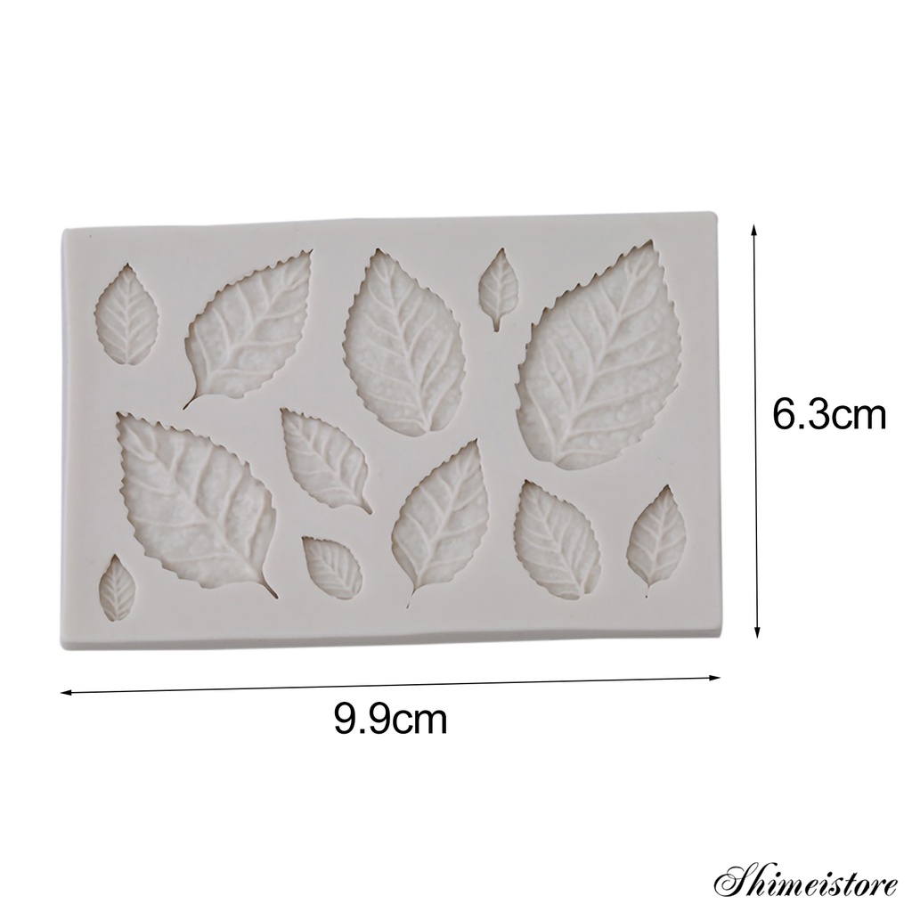 Khuôn Silicone Làm Bánh Hình Chiếc Lá Chịu Nhiệt Tốt Tiện Dụng