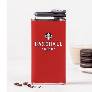  STARBUCKS KOREA  - BÌNH NƯỚC INOX 2021 SS BASEBALL CLUB FLASK TUMBLER 8oz 