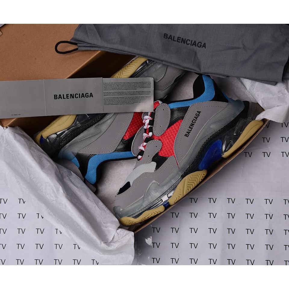 Giày Balen Đế Khí Cao Cấp Xanh Đỏ