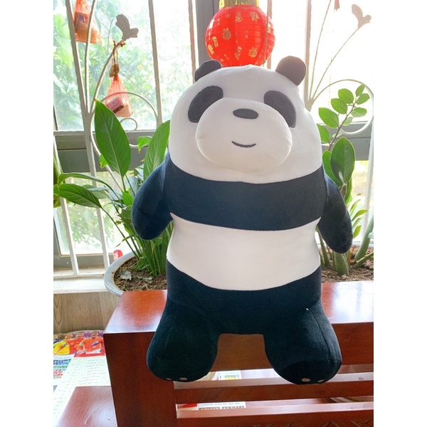 Gấu bông 3 chú gấu Trắng - Trúc - xám