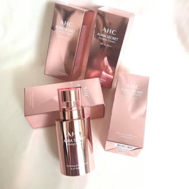 Kem dưỡng da nâng tone AHC - AURA SECRET TONEUP CREAM