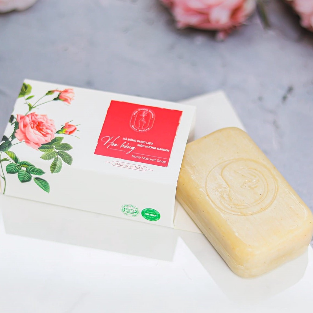 Xà Bông Dược Liệu Mộc Hương Garden Thanh Mộc Hương, Xà Bông Sinh Dược 100% Thiên Nhiên