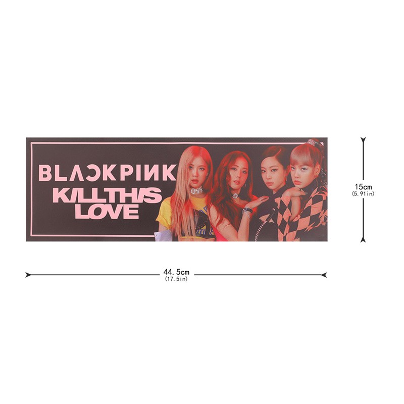 Tấm poster vải treo trang trí in hình nhóm nhạc KPOP blackpink