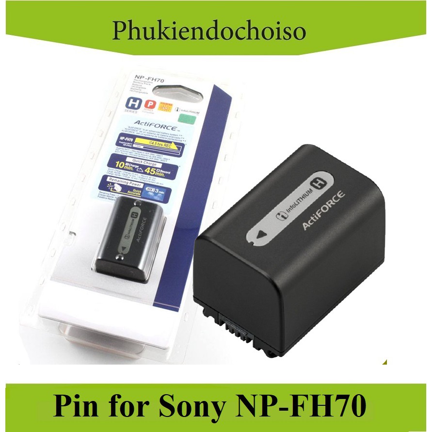 PIN MÁY ẢNH FOR SONY NP-FH70, DUNG LƯỢNG CAO