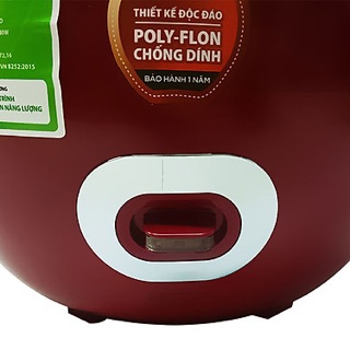 Nồi Cơm Điện Sharp KS-A08V-R (0.72 lít) - Đỏ - Hàng chính hãng