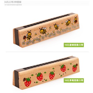 Kèn harmonica đàn gỗ tự nhiên sịn cho bé