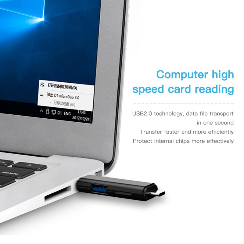 Đầu Đọc Thẻ Nhớ KUULAA giao diện Usb 3.0 5 Trong 1 | BigBuy360 - bigbuy360.vn