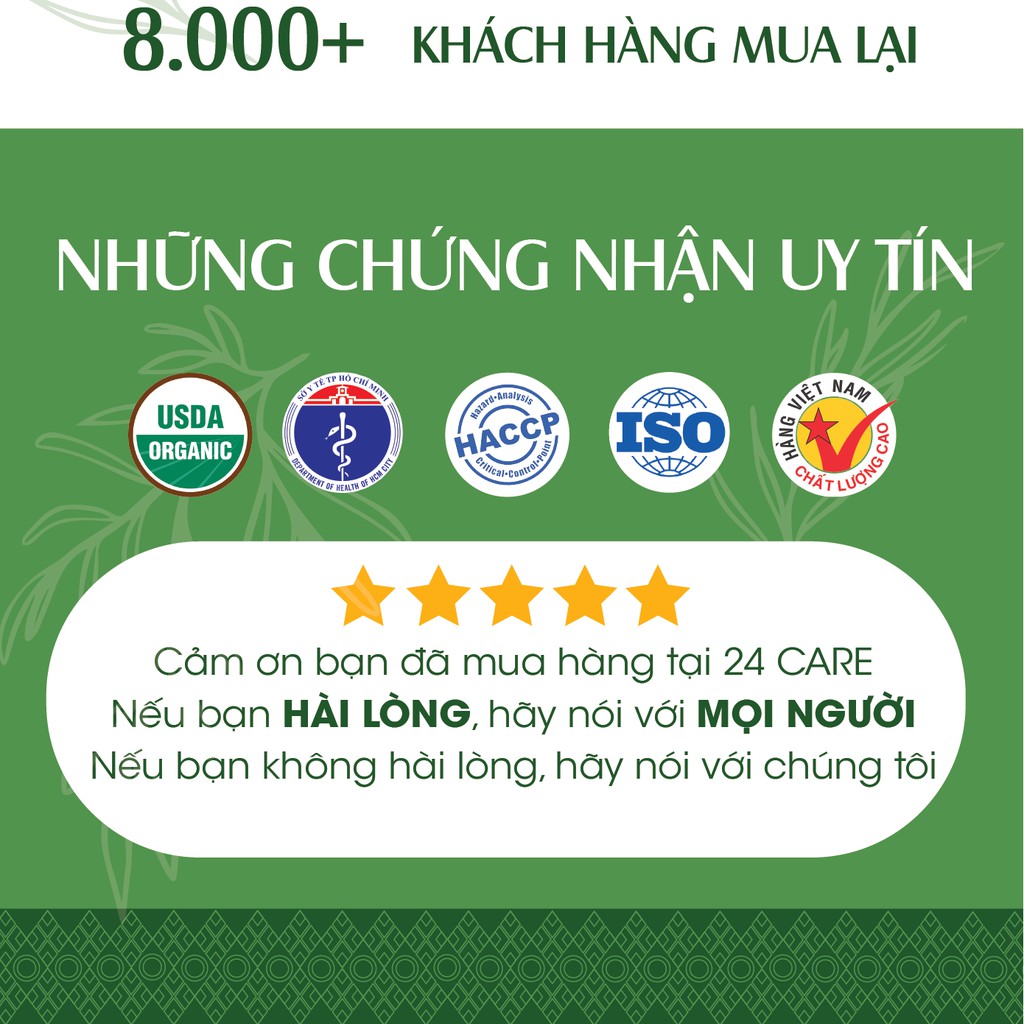 Tinh dầu tràm trà 24Care tinh khiết - 100ML