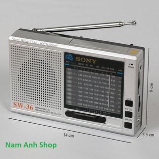RADIO CHÍNH HÃNG SONY SW36 SW35
