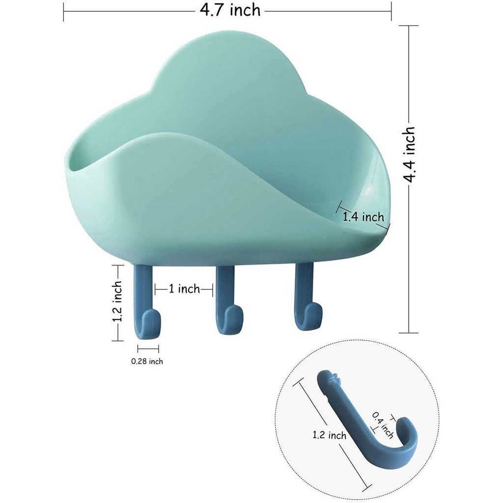 Giá Đỡ Chìa Khóa Có Móc Treo Tiện Dụng Cho Phòng Tắm / Phòng Ngủ