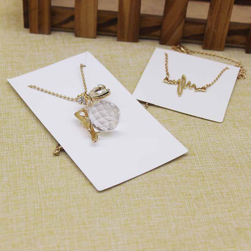 Bộ 100 Thẻ Vòng cổ Bằng Giấy Kraft Có 5 Màu