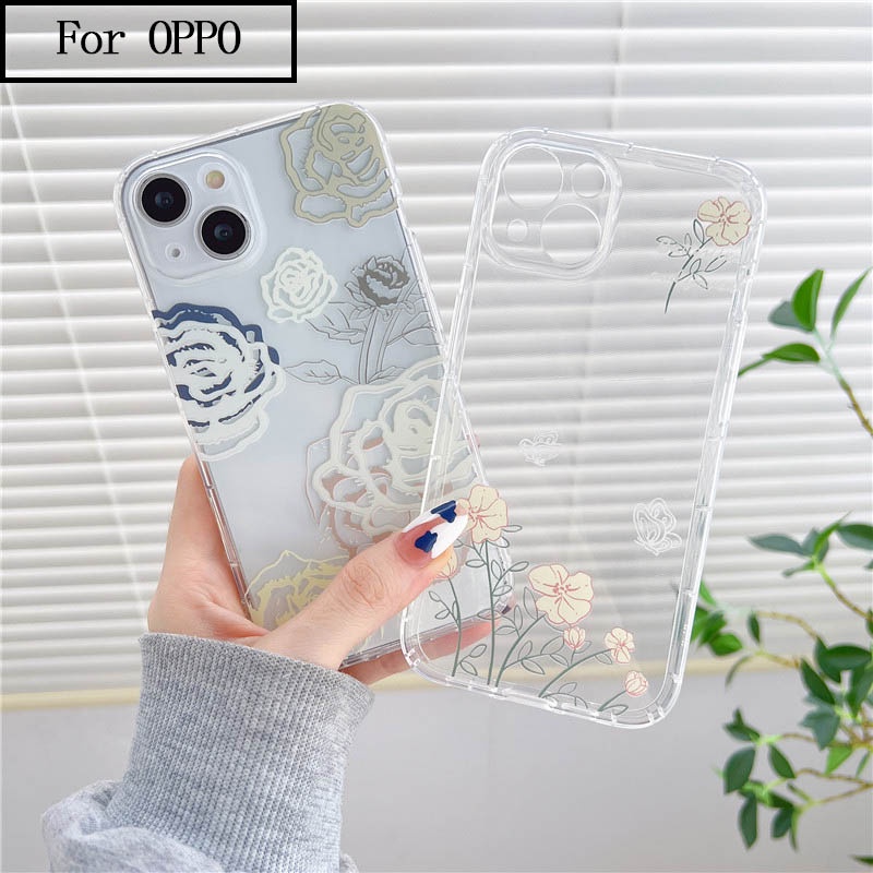 Ốp Điện Thoại Tpu Dẻo In Hình Bướm / Hoa Oppo A92 4G A5s A3s A12 F9 F11 A91 reno2F A92S A74 A95 A9 2020 reno 5 / 7pro