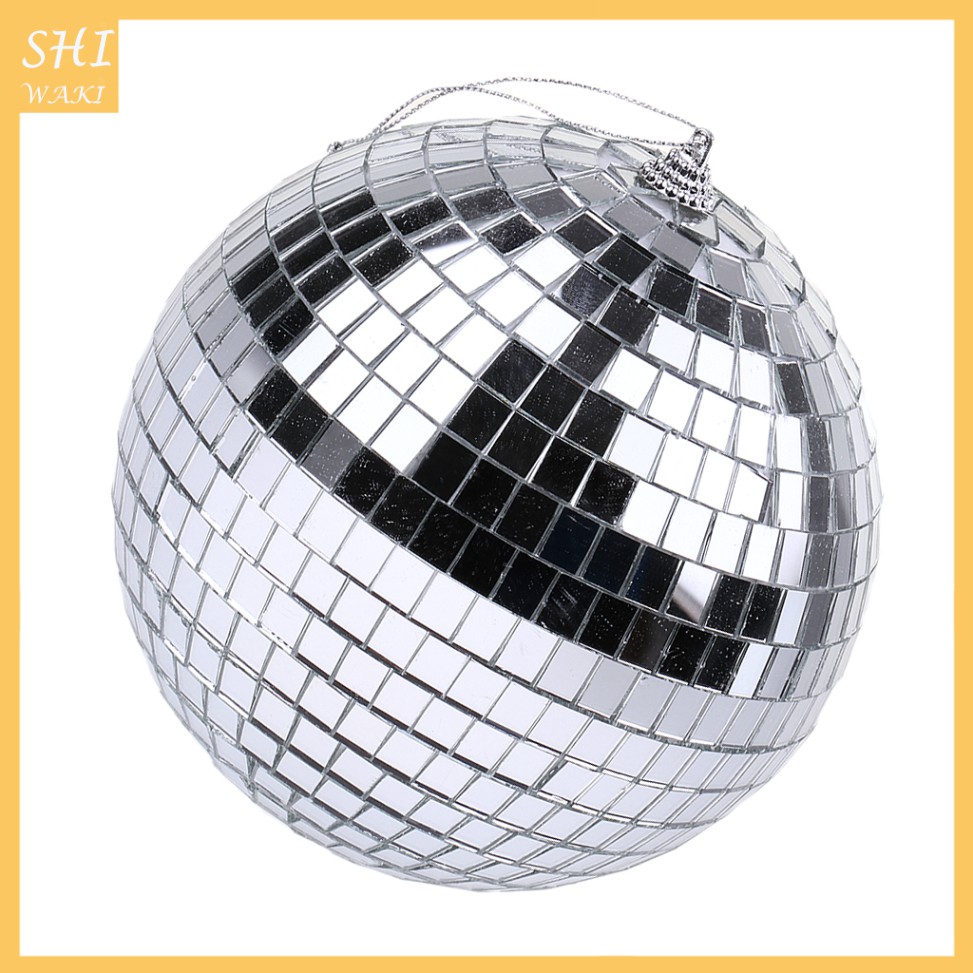 Quả cầu disco màu bạc phản chiếu trang trí sân khấu DJ/sàn nhảy/tiệc tùng