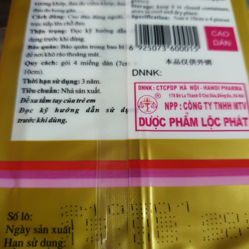Cao con hổ - Cao tráng cốt chỉ thống xạ hương  - Đông Anh Pharmart