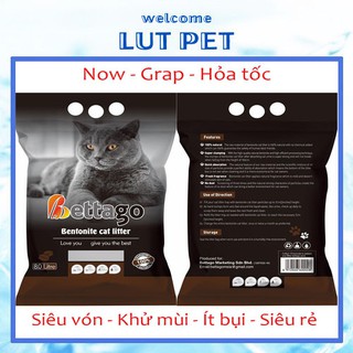 COMBO 5bao/tải Cát vệ sinh cho mèo than hoạt tính khử mùi - cát mỹ - LUTCAT - 8L