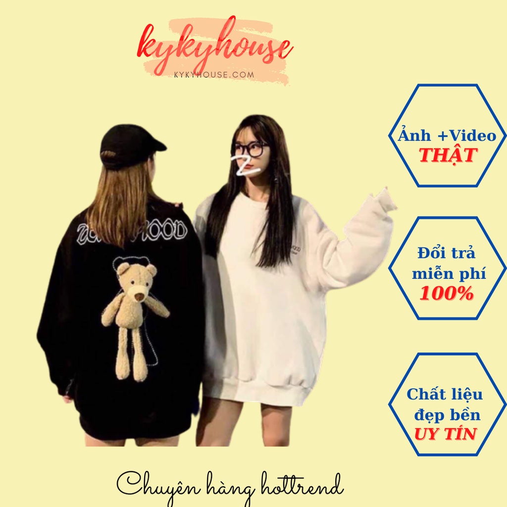 Áo Hoodie Nỉ Nữ nam Unisex Sweater Khoác Kykyhose Thời Trang Hottrend SP000634