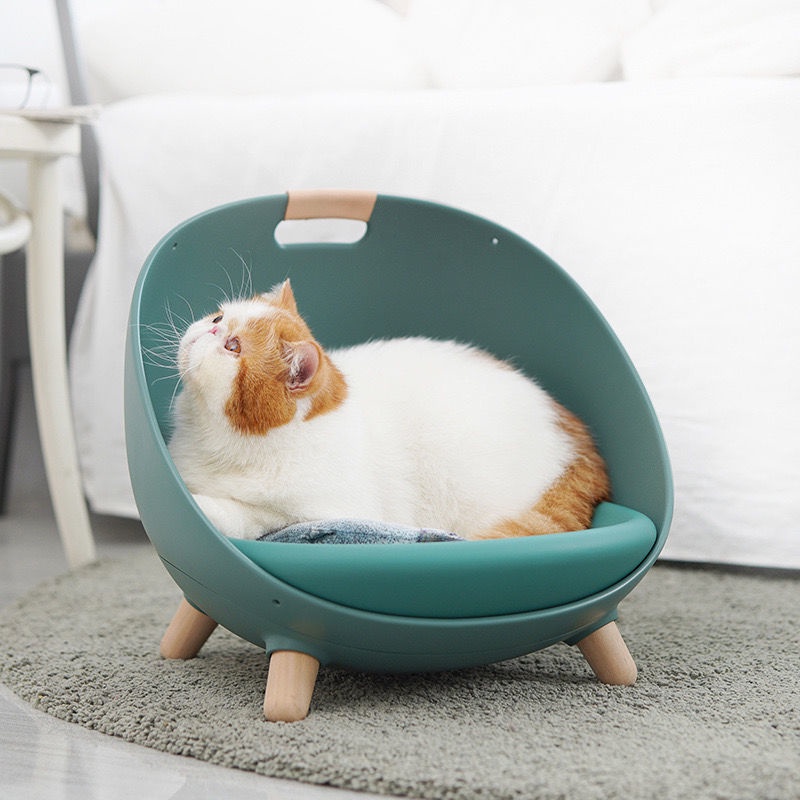 Chuồng mèo Mochi Dafu Four Seasons General Cat and Dog House Summer Tổ ấm cho chó nhỏ Giường cho mèo có thể tháo rời và